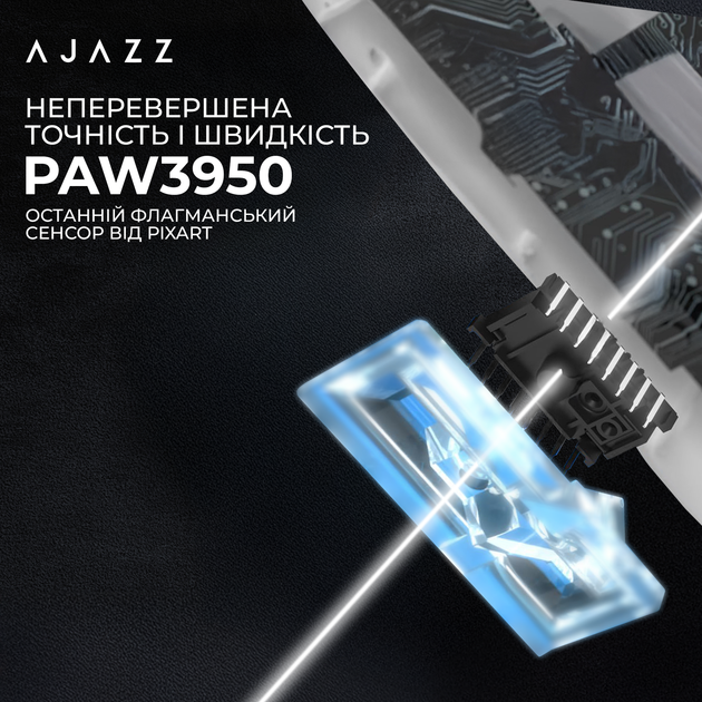 Мышка Ajazz AJ159 APEX Wireless (AJM159-A-W) White - изображение 10