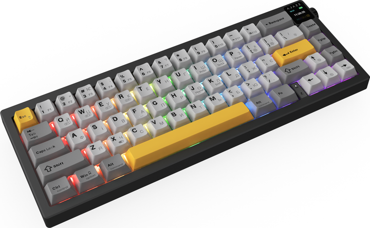 Клавиатура беспроводная Ajazz AK650 Flying Fish Switch Black RGB (AK650-FF-BGY) - Фото 4 Клавиатура беспроводная Ajazz AK650 Flying Fish Switch Black RGB (AK650-FF-BGY) - изображение 4