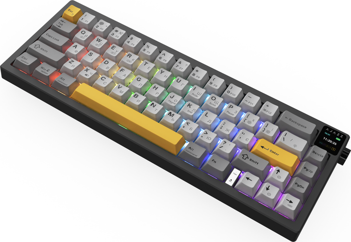 Клавиатура беспроводная Ajazz AK650 Flying Fish Switch Black RGB (AK650-FF-BGY) - Фото 6 Клавиатура беспроводная Ajazz AK650 Flying Fish Switch Black RGB (AK650-FF-BGY) - изображение 6