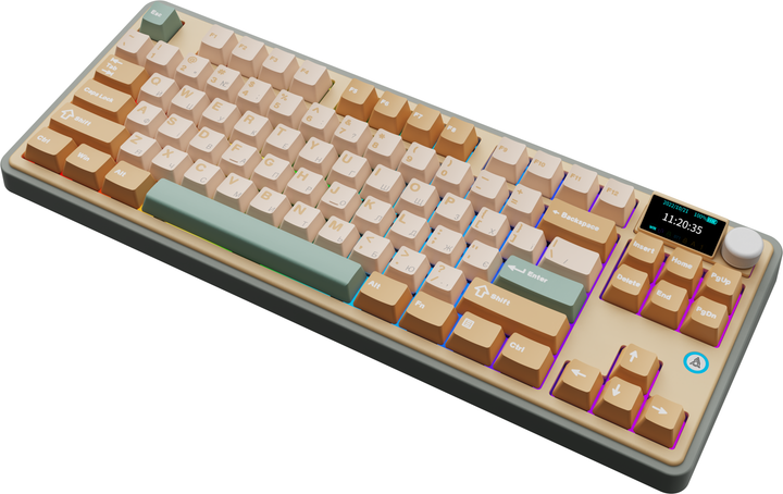 Клавіатура бездротова Ajazz AK870 Jasmine Switch підсвітка, жовтий (AK870-JS-YWG) 305776 - Фото 5 Клавіатура бездротова Ajazz AK870 Jasmine Switch підсвітка, жовтий (AK870-JS-YWG) 305776 - изображение 5