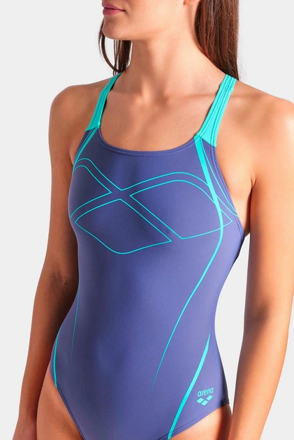 Купальник жіночий Arena GRAPHIC SWIM PRO BACK 009024-880 36 Синій - Фото 4 Купальник жіночий Arena GRAPHIC SWIM PRO BACK 009024-880 36 Синій - изображение 4