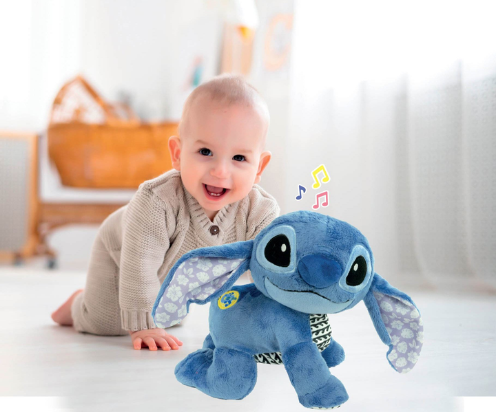 Maskotka interaktywna Clementoni Disney Baby Stitch Raczkujemy razem 17537 (8005125175376) - obraz 4