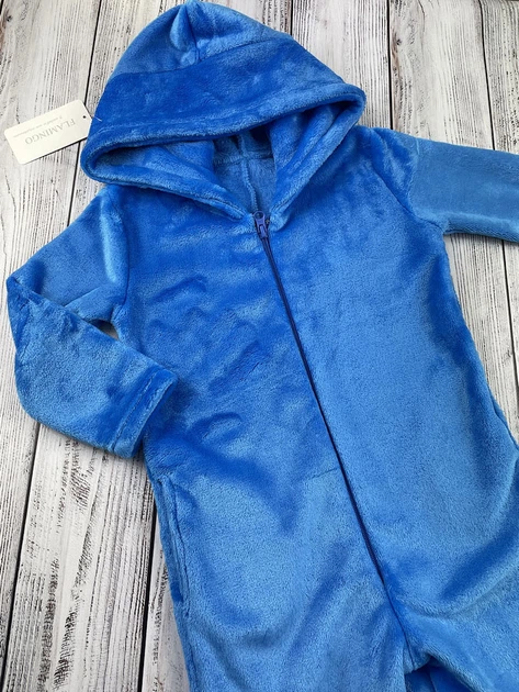 Пижама кигуруми для мальчика Фламинго джинс синий 779-909 110-116 см - Фото 2 Пижама кигуруми для мальчика Фламинго джинс синий 779-909 110-116 см - изображение 2