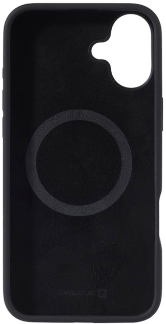 Etui Evelatus Premium MagSafe Soft Touch Silicone Case do Apple iPhone 16 Plus Black (4752192090692) - obraz 4