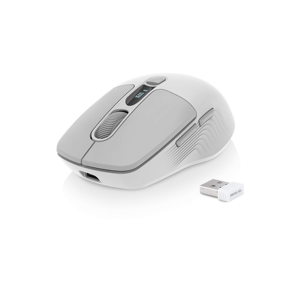 Миша бездротова REAL-EL RM-480 W Black ( EL123200050 ) Білий 16295 - изображение 1