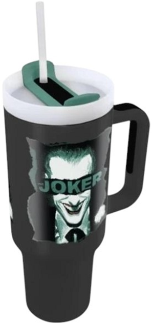 Kubek podróżny ze słomką Pyramid International DC Comics Joker 1180 ml (5063457018498) - obraz 4