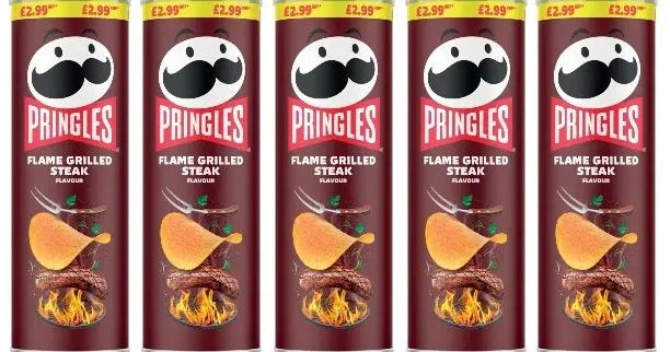 Чипсы Pringles Flame Grilled Steak Sharing Crisps 165г - изображение 4