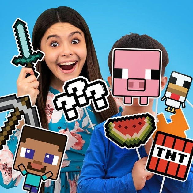 Zestaw rekwizytów fotograficznych Paladone Minecraft 58 szt. (5056577740042) - obraz 6