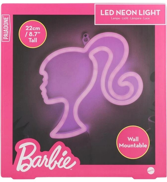 Lampka neonowa ścienna Paladone Barbie 22 cm (5056577726541) - obraz 3