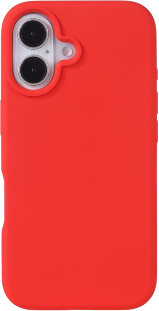 Etui Evelatus Premium MagSafe Soft Touch Silicone Case do Apple iPhone 16 Red (4752192090593) - obraz 1