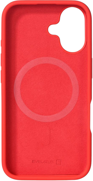 Панель Evelatus Premium MagSafe Soft Touch Silicone Case для Apple iPhone 16 Red (4752192090593) - зображення 3