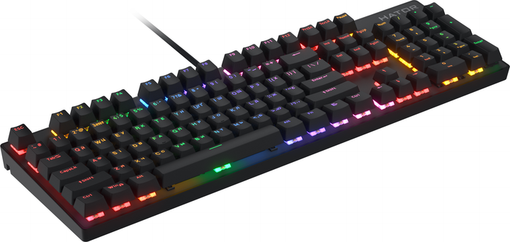 Клавіатура дротова HATOR Icefall Mecha Rainbow (HTK104UA) підсвітка, чорний 305076 - изображение 4