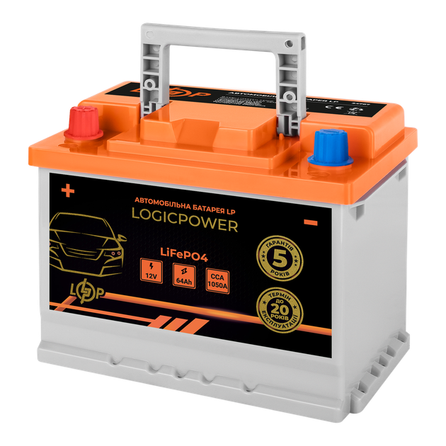Автомобильный аккумулятор литиевый LP LiFePO4 12V - 64 Ah (+ слева) BMS 1050А - изображение 2