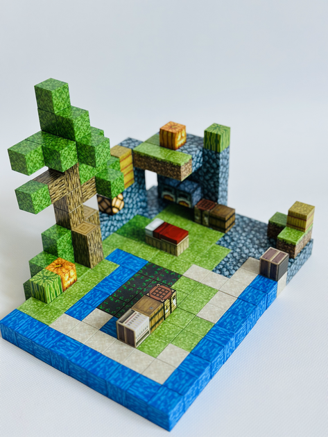 Детский магнитный конструктор Minecraft, 212 деталей - изображение 2