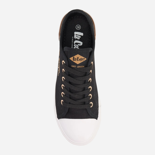Жіночі кеди низькі Lee Cooper LCW-25-31-3427L 38 24.5 см Чорні (5904292164578) - зображення 5