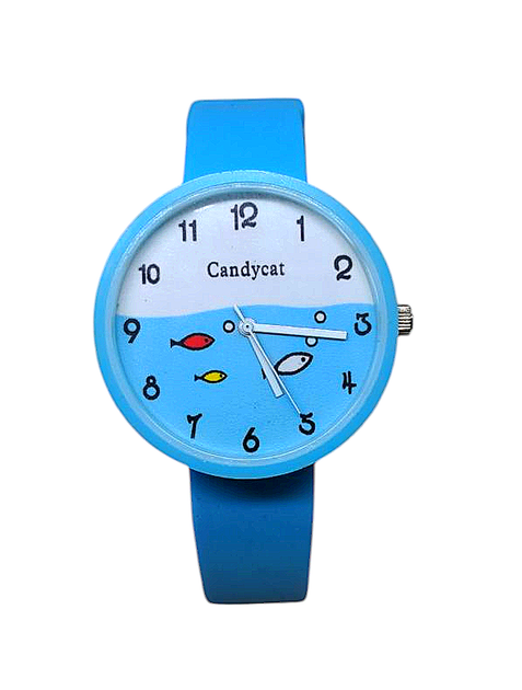 Дитячий наручний годинник "Candycat" Fishes Blue - Фото 1 Дитячий наручний годинник "Candycat" Fishes Blue - зображення 1