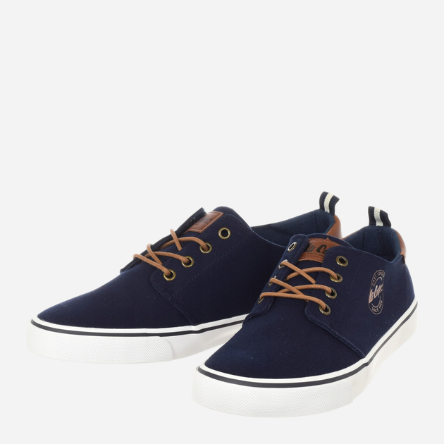 Tenisówki męskie materiałowe do kostki Lee Cooper LCW-25-02-3241M 41 27.2 cm Niebieskie - obraz 3