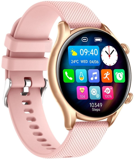Smartwatch myPhone Watch EL Gold-Pink (SMA002669) - obraz 3
