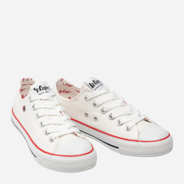 Жіночі кеди низькі Lee Cooper LCW-22-31-0875L 38 24.5 см Білі (5904292106073) - зображення 4