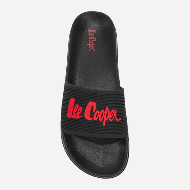 Klapki męskie gumowe Lee Cooper LCW-25-07-3526M 46 30.6 cm Czarne z czerwonym - obraz 5