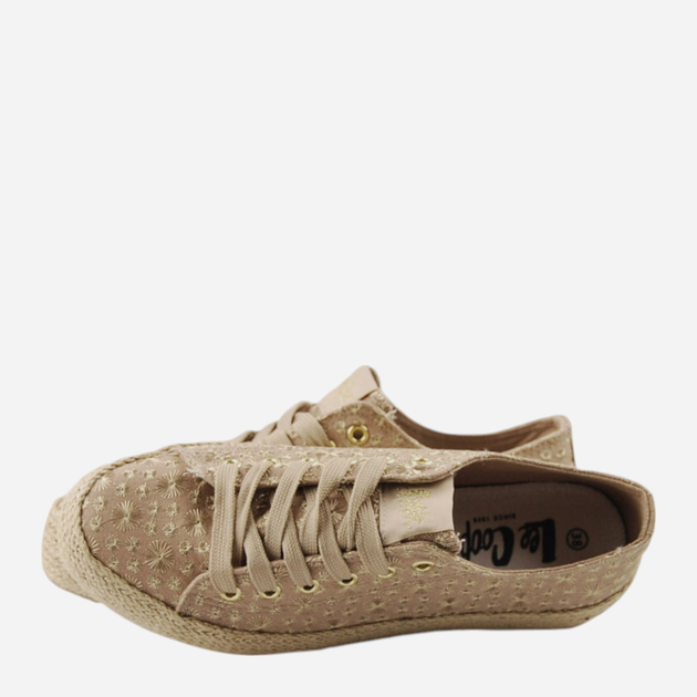 Trampki damskie materiałowe do kostki na platformie Lee Cooper LCW-25-08-3646L 36 24 cm Ciemnobeżowe - obraz 4