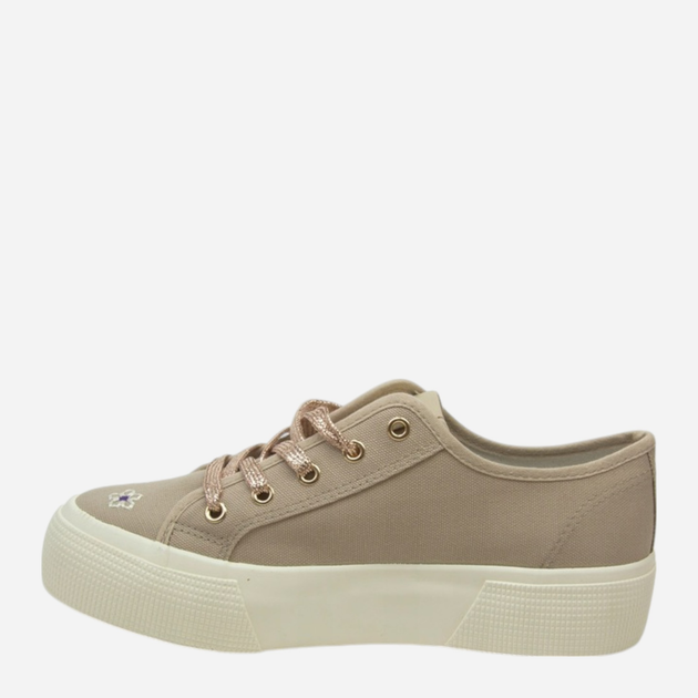 Trampki damskie materiałowe do kostki na platformie Lee Cooper LCW-25-08-3645L 36 24 cm Beżowe - obraz 3