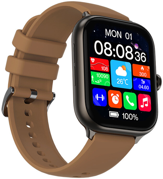 Smartwatch iMiki ST1 Brown (6973626300097) - obraz 4