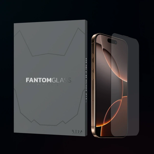 Захисне скло iLera Fantom Glass для Apple iPhone 16 Pro Max Black (iLFant16PrMx) - зображення 3