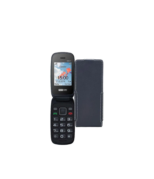 Чохол-флип з екошкіри для телефону Maxcom MM817 Чорний матовий - Фото 1 Чохол-флип з екошкіри для телефону Maxcom MM817 Чорний матовий - изображение 1