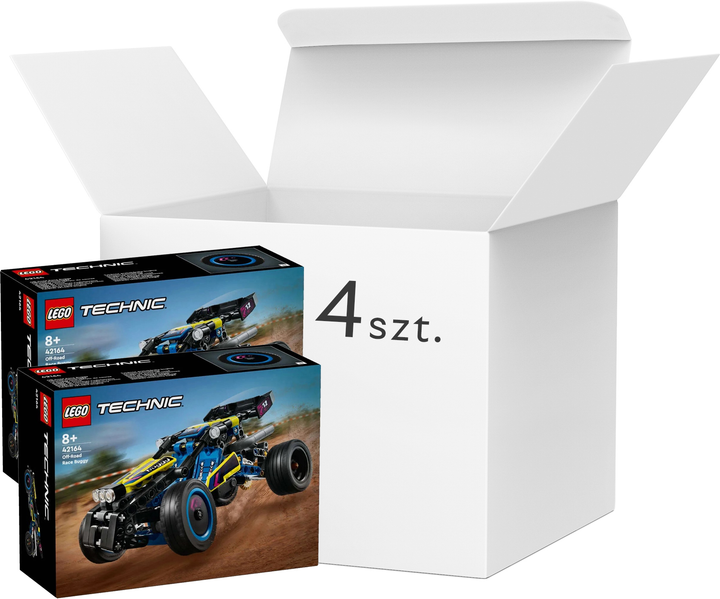 Zestaw klocków LEGO Technics Race Buggi Off Road 219 elementów 4 szt (42164) - obraz 1