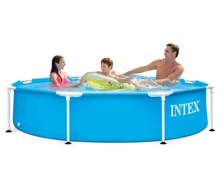 Великий каркасний басейн Intex 28205 Metal Frame 244х51 см, об`єм води 1828 л - изображение 2