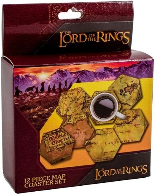 Podkładki pod kubek AAA Lord of the Rings: Middle Earth Hex Map Coasters 12 szt (5060914718571) - obraz 9