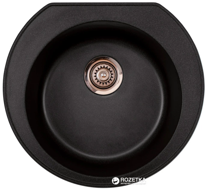 ROZETKA | Кухонная мойка Metalac Inko Х granit-OMEGA (177009) черный ...