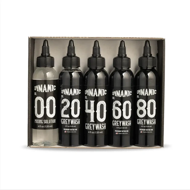 Тату краска теневая Dynamic GreyWash Solution Set по 120 мл - изображение 2