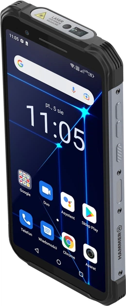 Smartfon Hammer Construction 6/128GB Black (TEL000826) - obraz 4