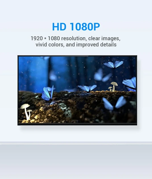 Перехідник конвертер DVI на HDMI converter Vention Bi-directional Adapter (HDMI 1.4, Full HD 60Hz). Black - зображення 6