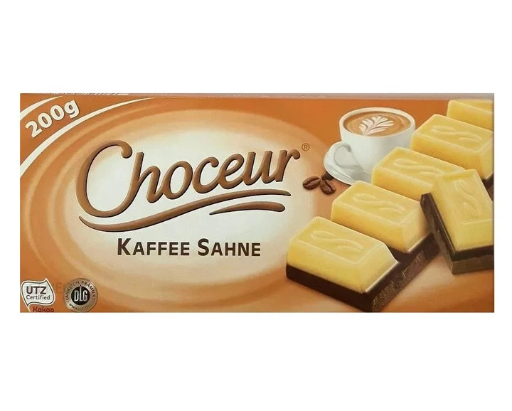 Шоколад Choceur Kaffee Sahne 200 гр - Фото 1 Шоколад Choceur Kaffee Sahne 200 гр - зображення 1