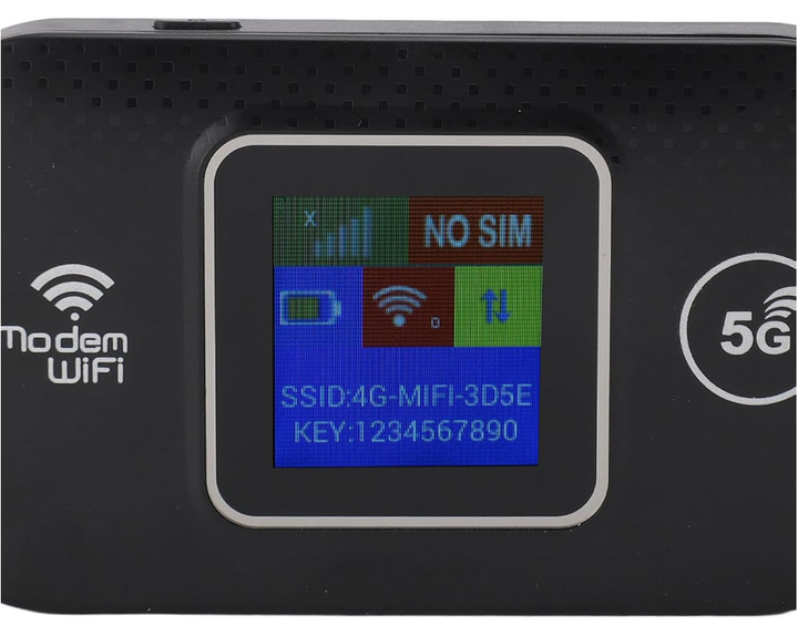 Высокоскоростной модем/роутер USB WI-FI 3G/4G/5G/ LTE MF 688 з активным монитором + Безлимитный стартовый пакет Киевстар интернет Черный - изображение 7