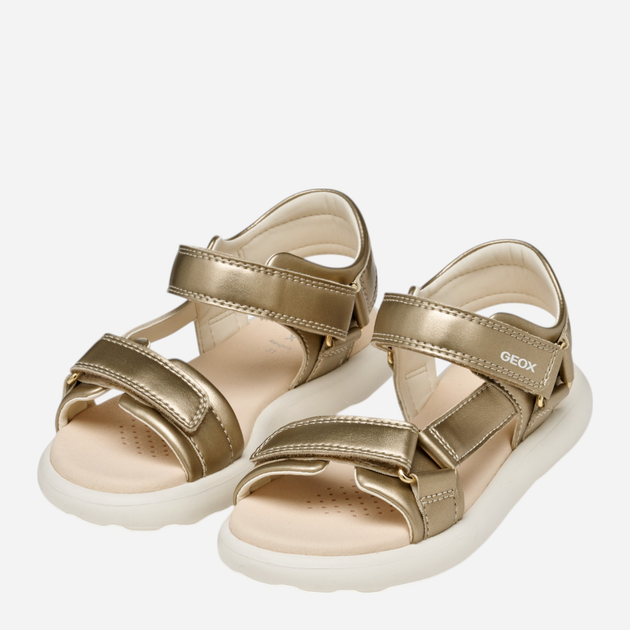 Sandały młodzieżowe dla dziewczynki Geox J Sandal Puffypop Gi J55MSC000BC-C2012 38 Złote (8058192244650) - obraz 7