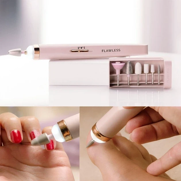 Фрезер - мини аппарат для маникюра Flawless Salon Nails / Беспроводной Фрезер для маникюра и педикюра - Фото 5 Фрезер - мини аппарат для маникюра Flawless Salon Nails / Беспроводной Фрезер для маникюра и педикюра - изображение 5