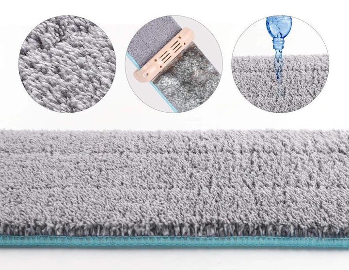 Швабра лентяйка с отжимом Spin Mop Cleaner 360 ∙ Самоотжимающая швабра микрофибра для быстрого мытья полов - изображение 6