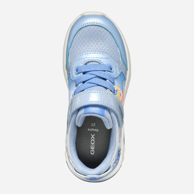 Sneakersy dziecięce dla dziewczynki świecące Geox J Fadinlight Girl J55M4C0ANKC-C4230 30 Błękitne (8058192233173) - obraz 6