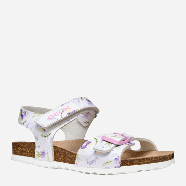 Дитячі сандалії для дівчинки Geox J Adriel Girl J028MC00004-C0761 25 Білі (8058192213878) - зображення 2