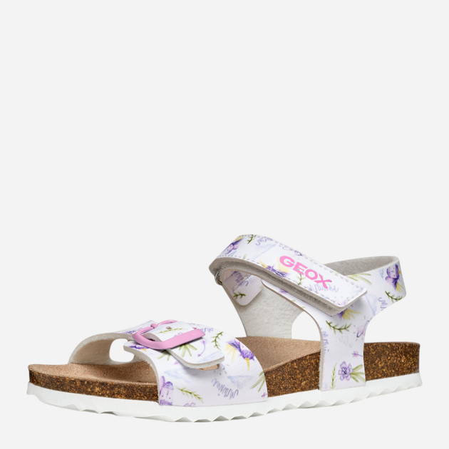 Дитячі сандалії для дівчинки Geox J Adriel Girl J028MC00004-C0761 34 Білі (8058192213953) - зображення 3