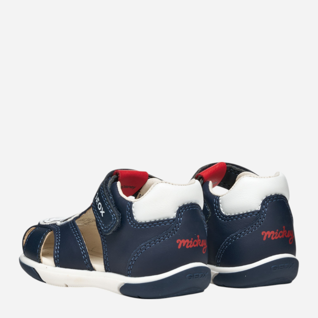 Sandały chłopięce skórzane Geox B Sandal Zapito Boy B556ED08554-C0735 25 Granatowe (8058192265150) - obraz 4