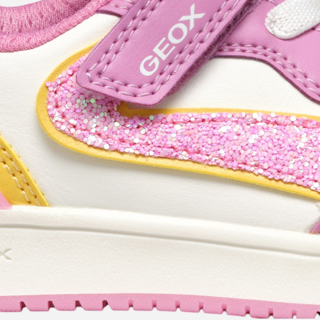 Sneakersy dziecięce dla dziewczynki na rzepy Geox J Washiba Girl J55HXA0BCEW-C8F2V 31 Różowe (8058192231964) - obraz 10