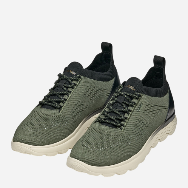 Buty sportowe męskie Geox U Spherica U55BYE0009T-C0450 46 Zielone (8058192164910) - obraz 6