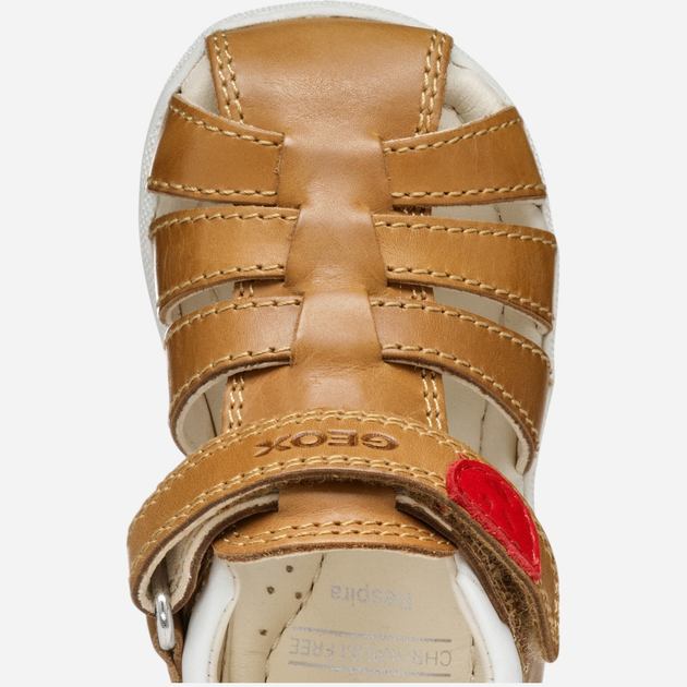 Sandały chłopięce skórzane Geox B Sandal Macchia Boy B254VA0CL54-CT61Z 21 Brązowe (8058192180064) - obraz 10