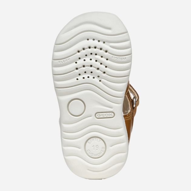 Дитячі шкіряні сандалії для хлопчика Geox B Sandal Macchia Boy B254VA0CL54-CT61Z 22 Коричневі (8058192180071) - зображення 9