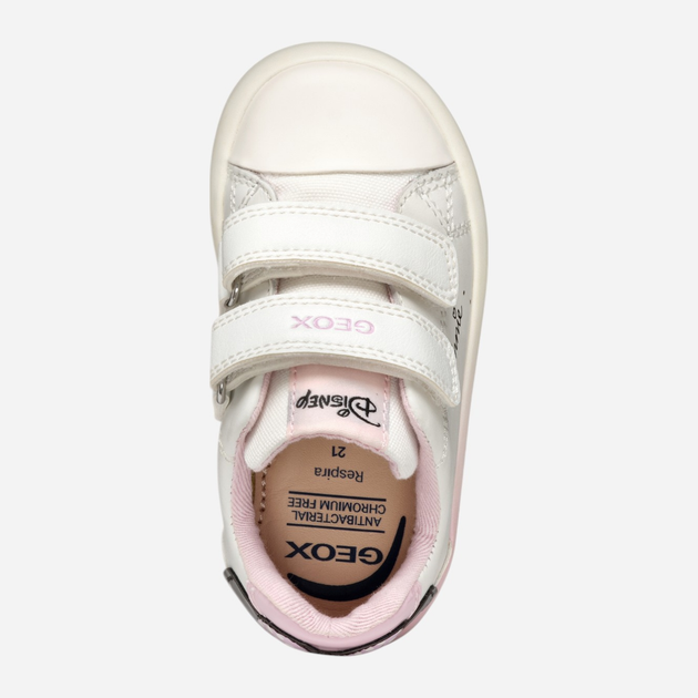 Trampki dziecięce dla dziewczynki na rzepy Geox B Gisli Girl B551MD08502-C0406 27 Białe (8058192274145) - obraz 8